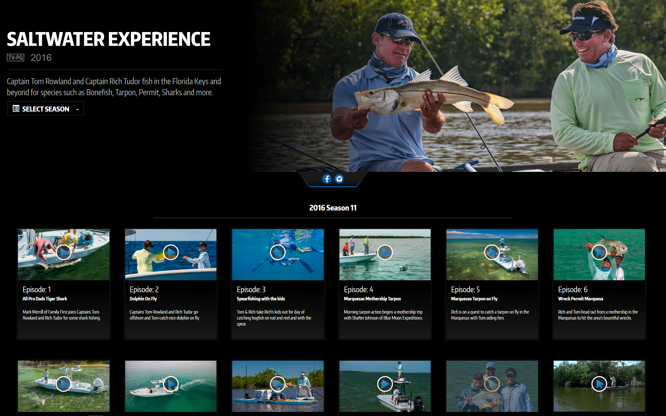 sALTWATER eXPERIENCE EPISODES ON WAYPOINT TV