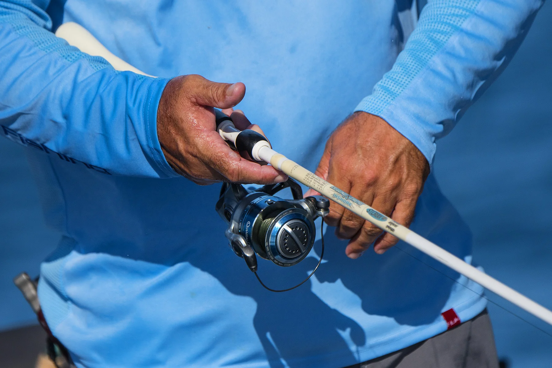 We used the St. Croix Rods Legend Xtreme and the Yellowtail loved the jig heads.