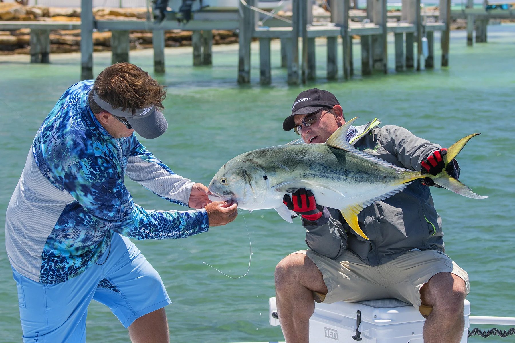 A nice Jack Crevalle on the flats.
