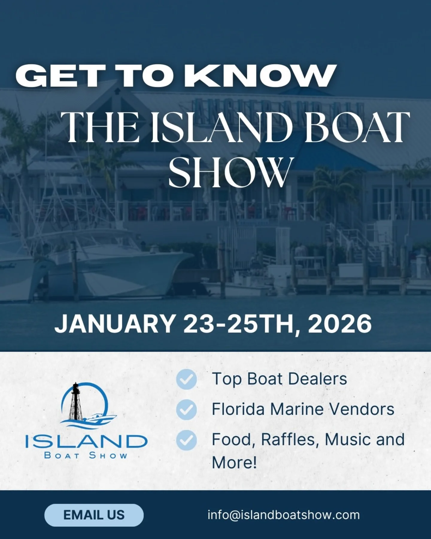 Boats, waterfront views, and a weekend in paradise at @hawkscayresort ? Sign us up! 🙌

The @islandboatshow is BACK and better than ever! 

Join us January 23-25th, 2026 at Hawks Cay Resort in Duck Key 🌴

And don&rsquo;t forget, there is still time 