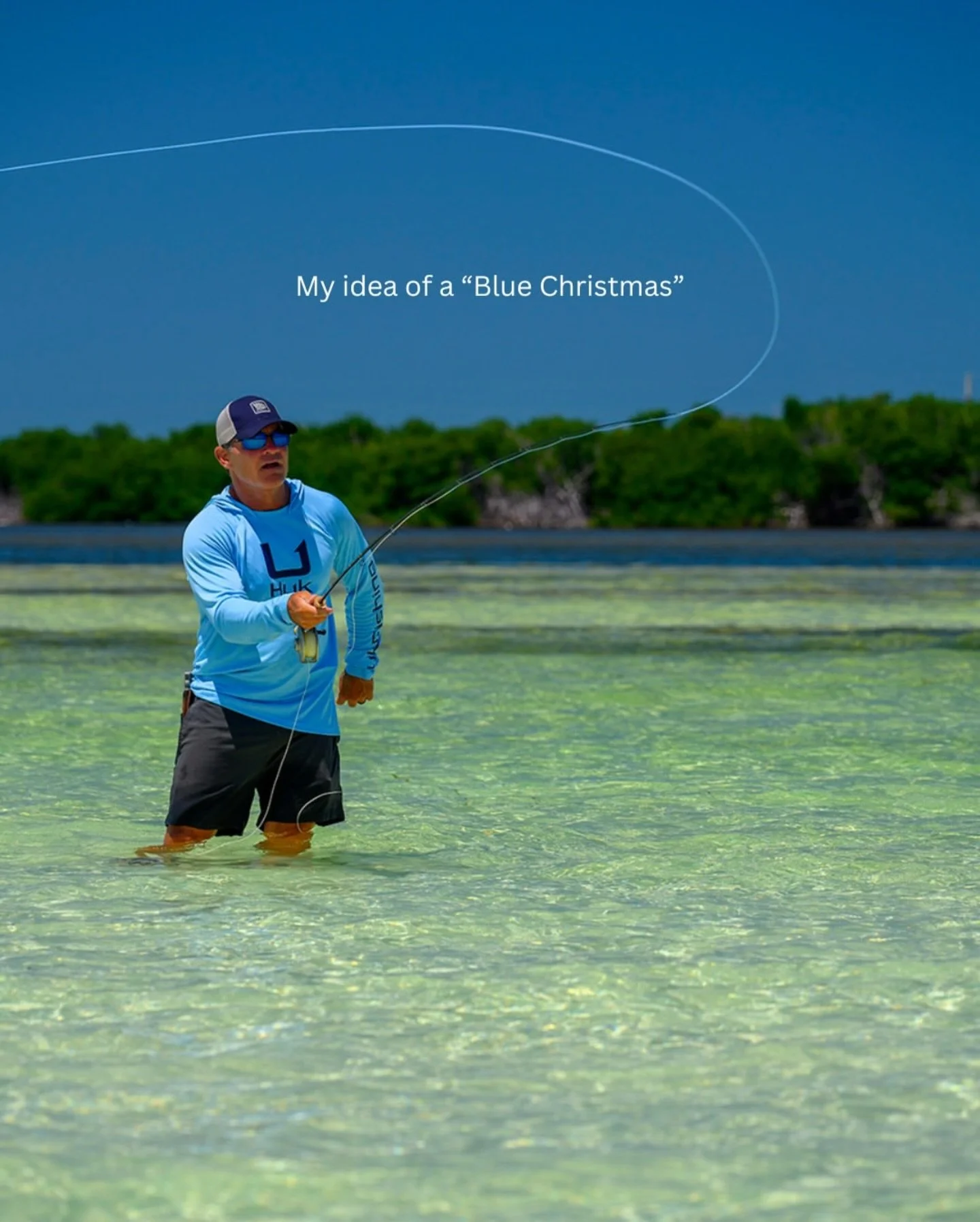 Tying together the holidays with @hukgear 💯
・・・
A Huk Christmas, where the only &ldquo;blue&rdquo; is the open water 🌊🎄