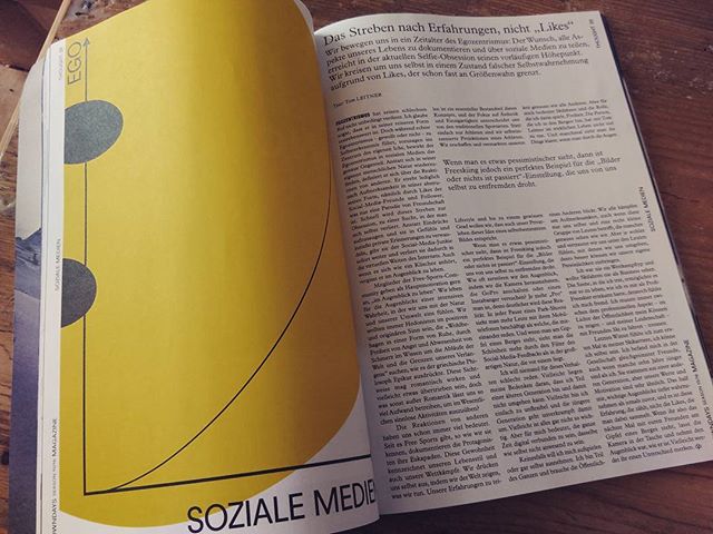 I wrote an article about our social media obsession. It's in the brand new @downdays_eu  print magazine. Take your time for a really good read and pleeeaaasee give me those likes!!