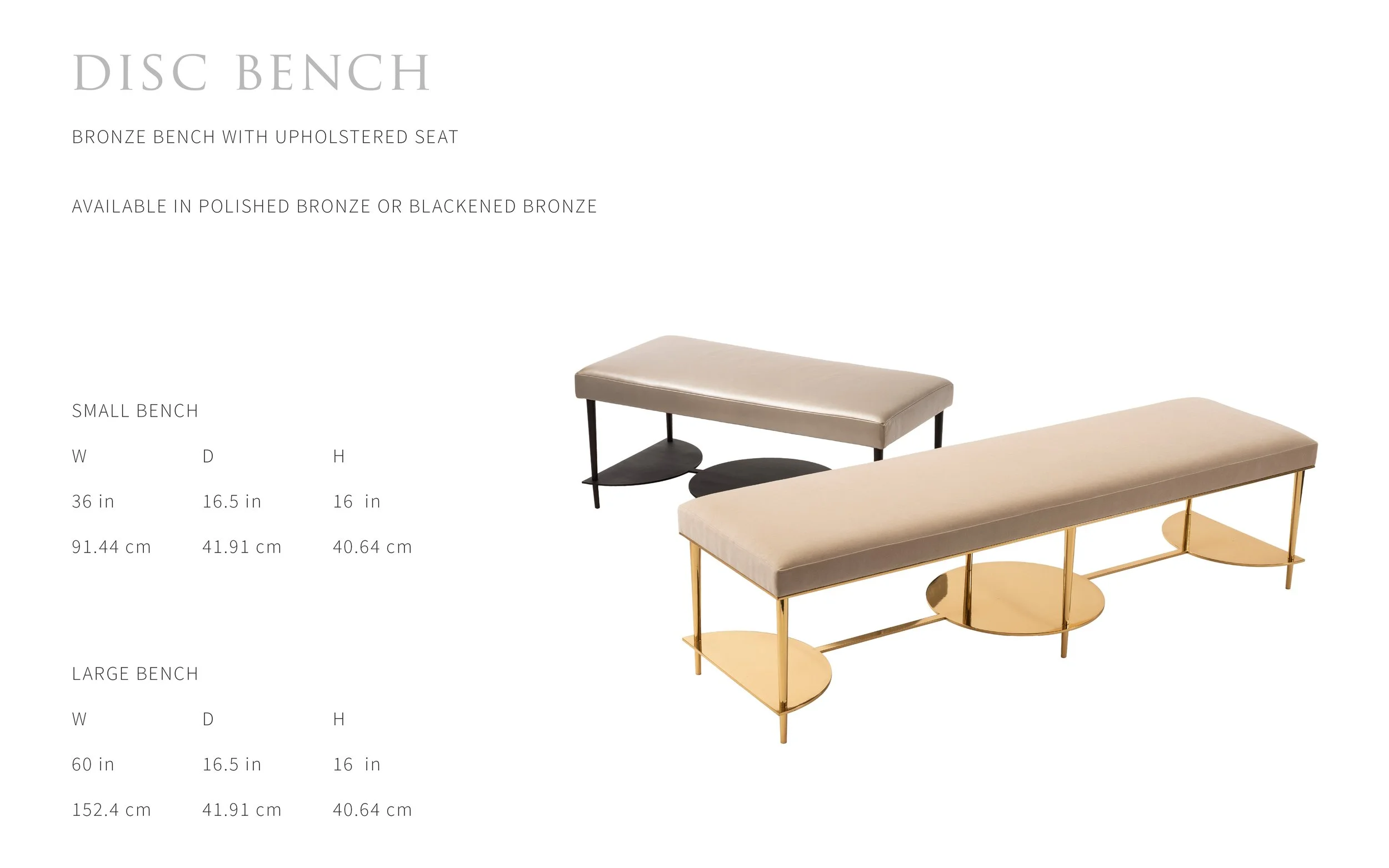 Disc Bench — Thomas Pheasant STUDIO