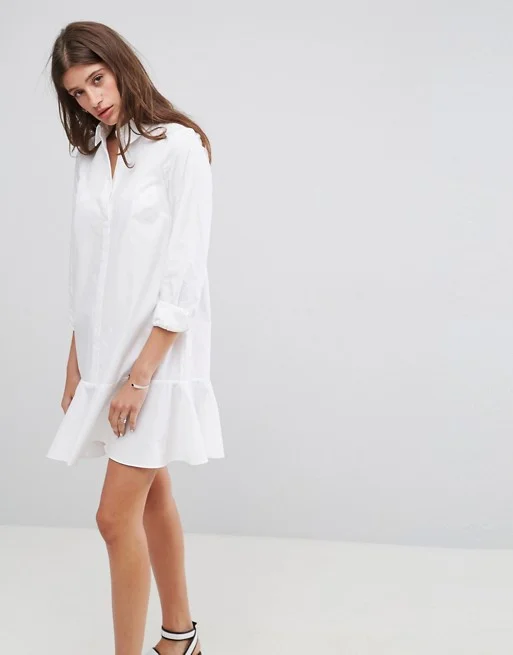 Similar - Shirt Dress With Pep Hem