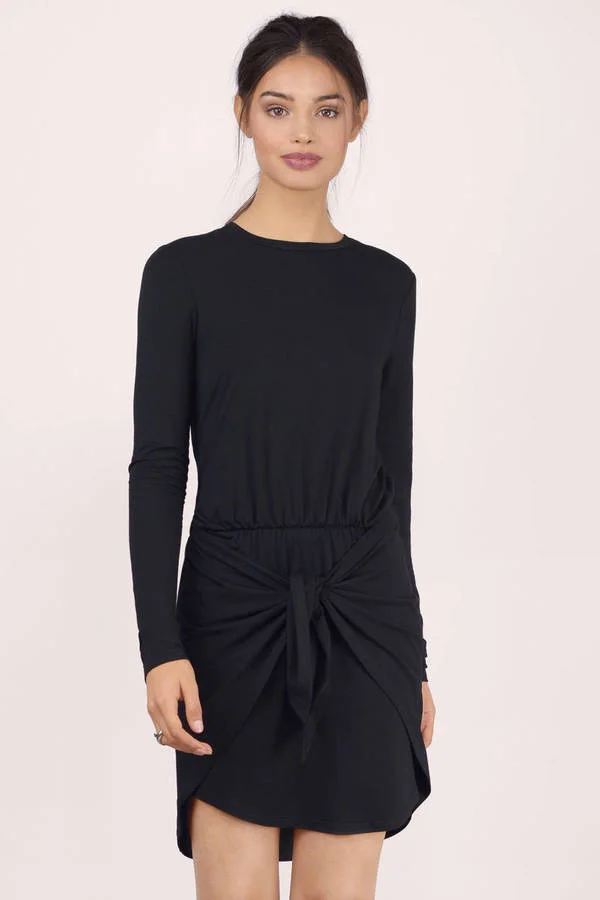 WRAP IT UP NAVY WRAP DRESS