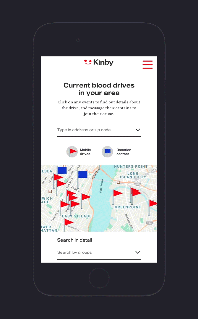 Find a nearby donation site and book appointments