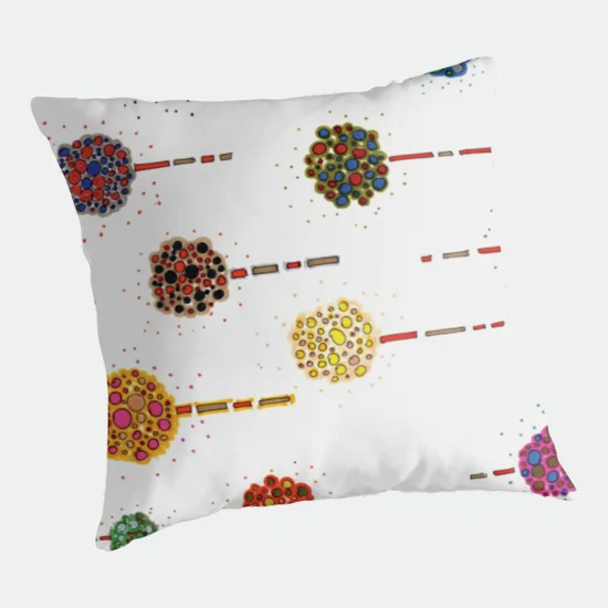 sea holly throw pillow