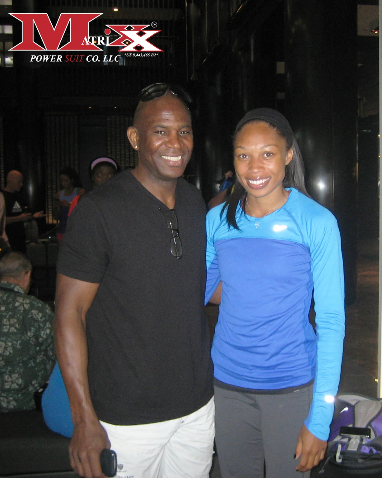 Calvin w Olympic Runner Alyson Felix 2012