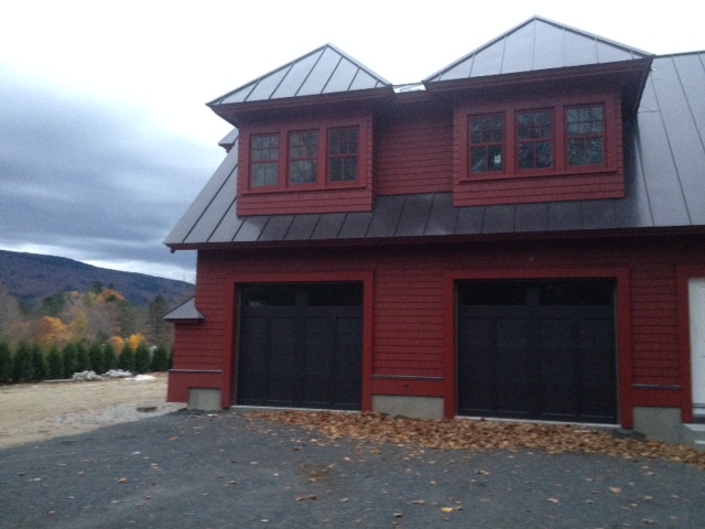 These doors reflect the craftsman style of the home.