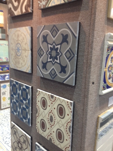 Cuban art influence seen in these tiles.