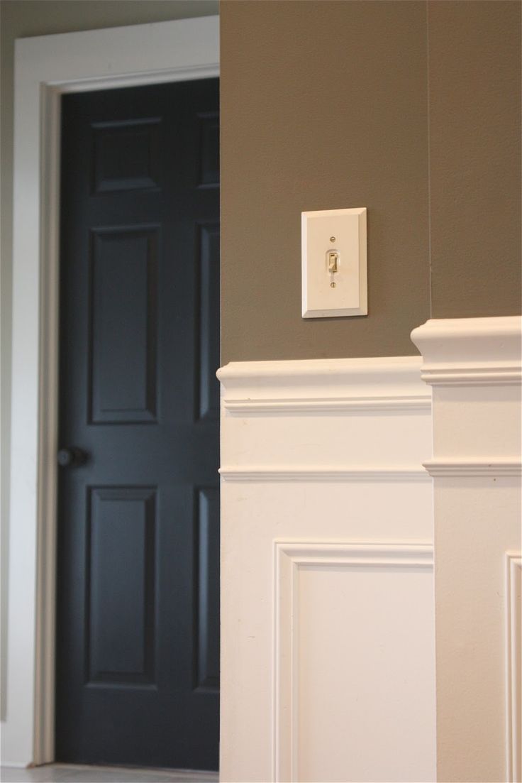 This is easy to do. Often the door is painted the same color as the trim. Here it is the opposite. Results are stunning!
