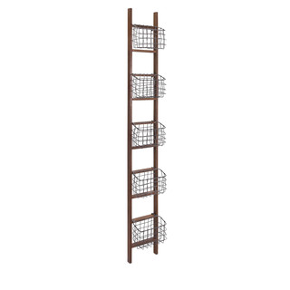 I just sold this wooden ladder with detachable baskets to a client with 3 children. Each child gets a basket for devices, home work, etc. And there will be a power strip close by!