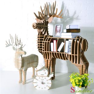 Interesting way to display books, photos, etc. 