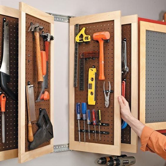 Got a handyman at home? Here's a simple yet effective storage solution both you and your garage guy can agree on!