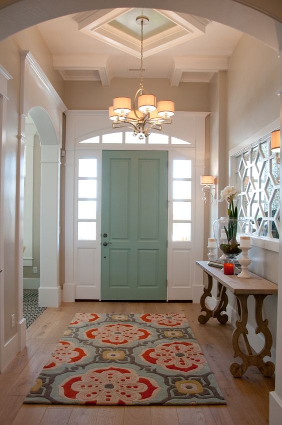 Entryways are a great (and often underused) place for a real statement rug.