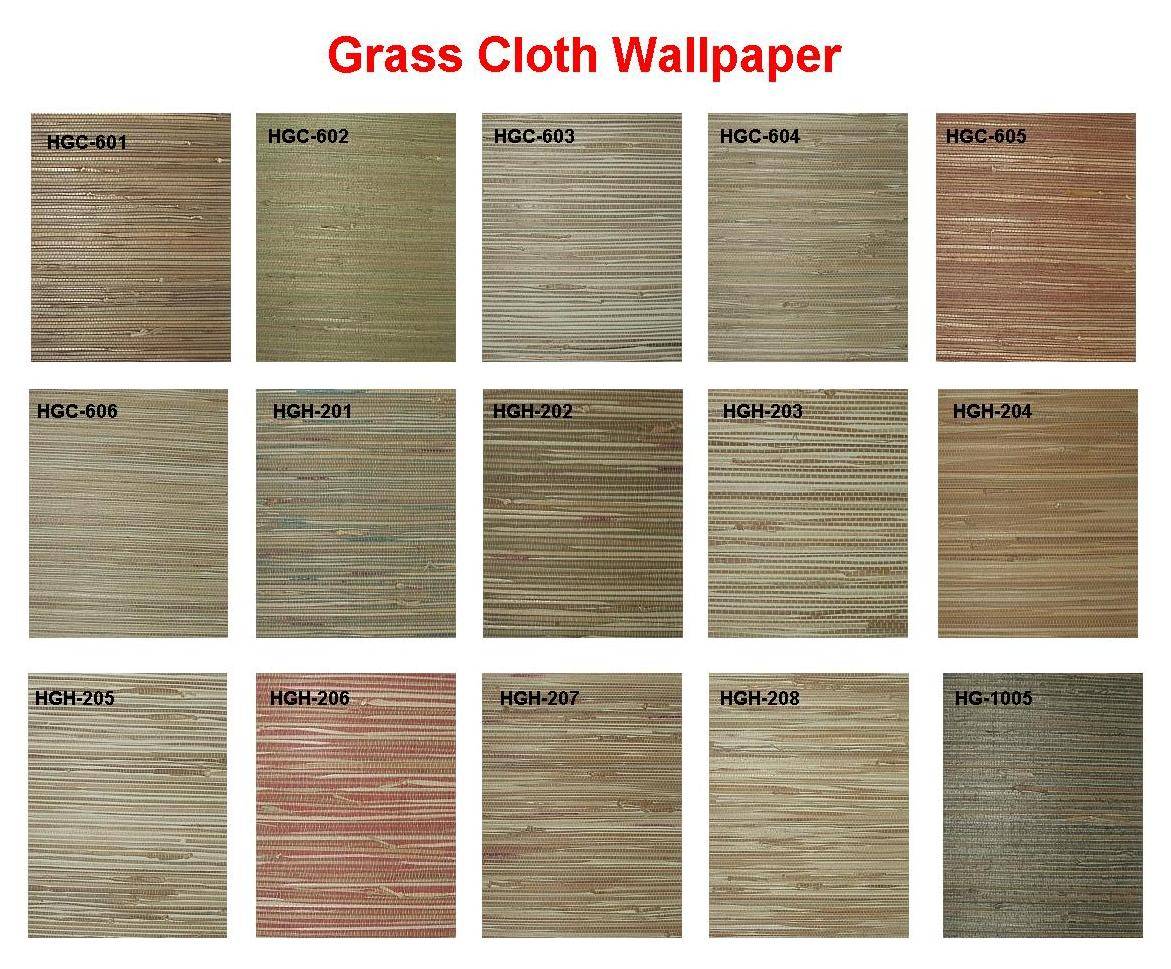 Here are just a few of the many styles and colors now available in grass cloth. This gives a stunning result in any room.