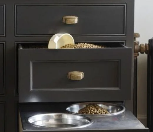 If Rex or Fifi are part of the family, maybe there is space in the kitchen for a food drawer!