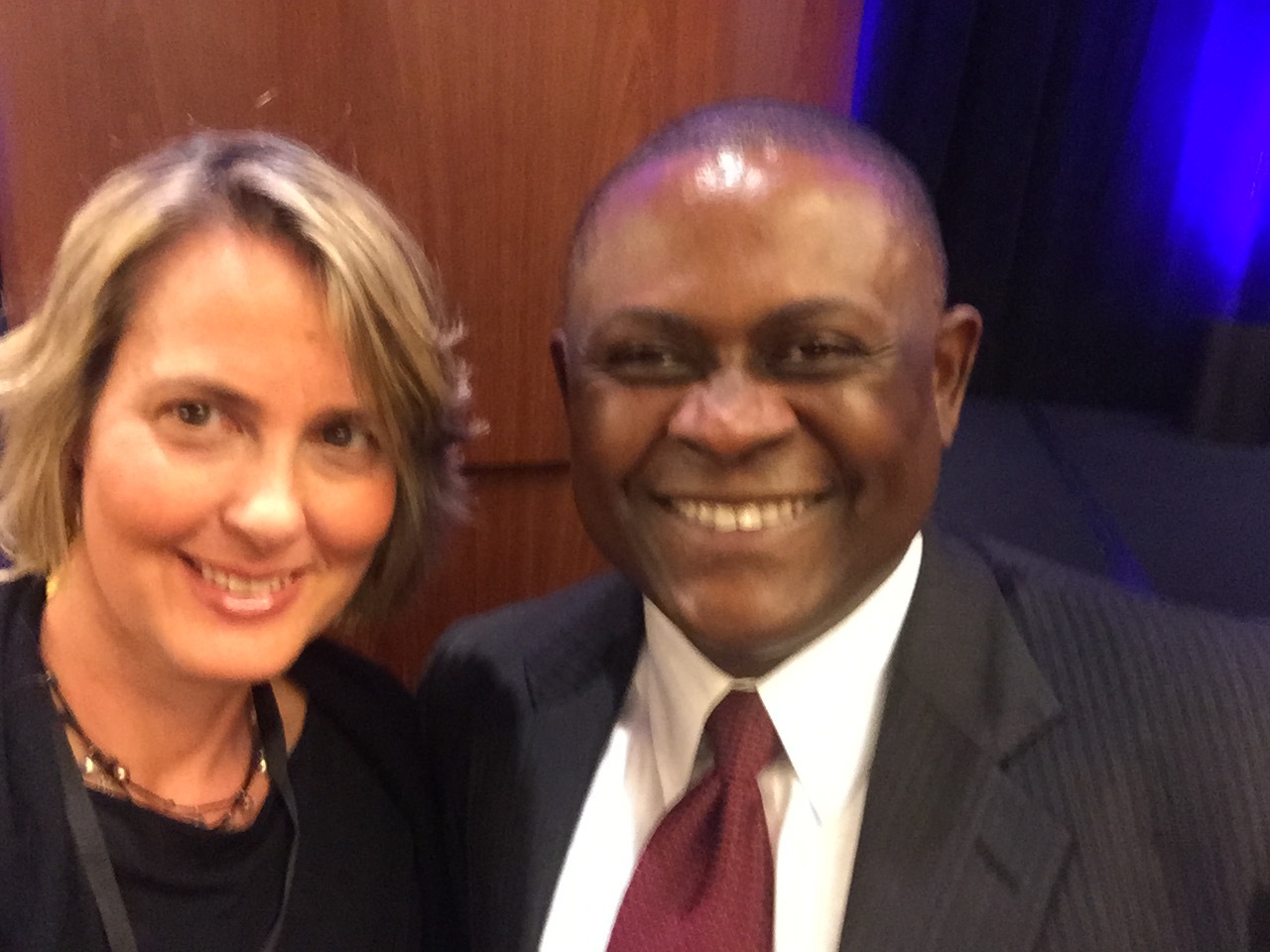Meeting Dr. Bennet Omalu at Santa Clara Brain Injury Conference, Feb, 2015