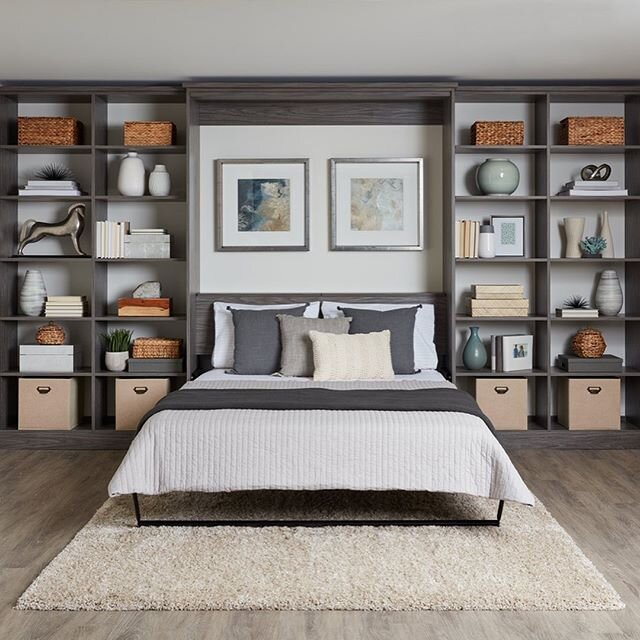 Now you see me. ------&gt; Now you don't. ⁠🎩🐰💫
.⁠⠀
.⁠⠀
.⁠⠀
#Guestroom #wallbed #spareroom #maximizeyourspace #homedesign #interiordesign #inspiredclosets #inspiredclosetscentralfl #centralfl #orlandofl #thevillagesfl