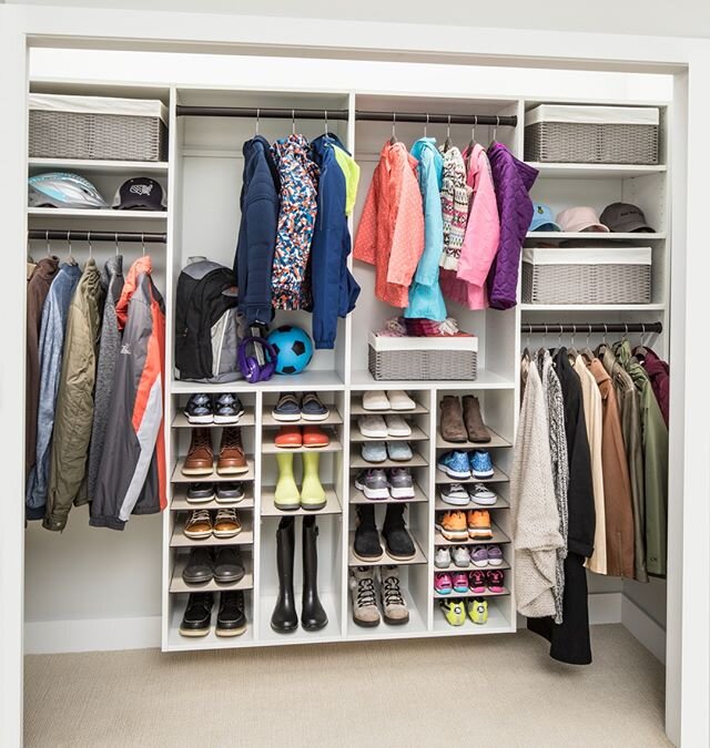 Adjustable Shoe Shrine to perfectly fit your on-the-go, out-the-door needs. ✔️⁠
.⁠
.⁠
⁠
#reachincloset #entrywaycloset #entryway #shoeshrine #shoeshelving #InspiredClosetsCentralFl #InspiredClosets #InspiredHome #InspiredLife #ILoveMyCloset #closetde