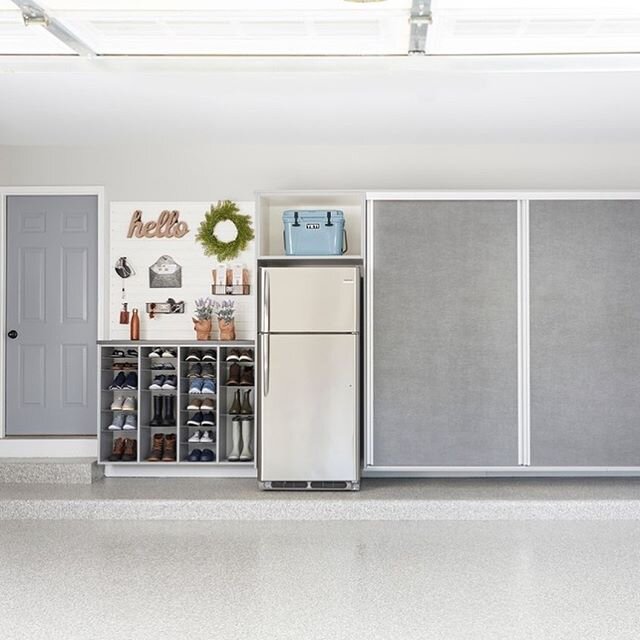 Slide right for a little glimpse into what all you can  stash in these garage cabinets. Having a magazine-worthy garage does NOT mean compromising storage &mdash; It means creating more space than you thought possible! ⠀
.⁠⠀
.⁠⠀
.⁠⠀
#inspiredclosets 