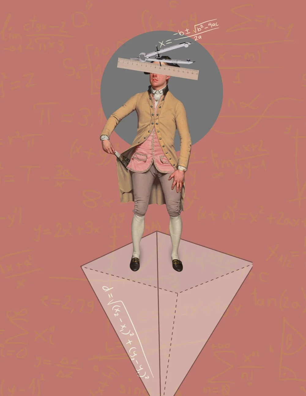Mathematics - Figure with Perpetual Mathematical Vision Collage Art ...