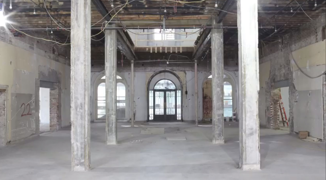   RH Boston - entry and first floor before restoration.  