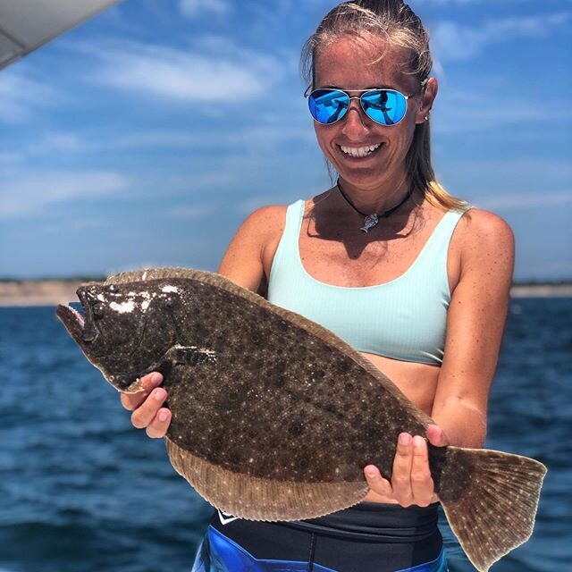 Happy Summer Solstice!!! I hope everyone is enjoying the longest day of the year! So far, I&rsquo;ve made strawberry jam, worked in the garden and spent some time on the ocean fishing and catching this gorgeous fluke! First bite, fluke and keeper of 