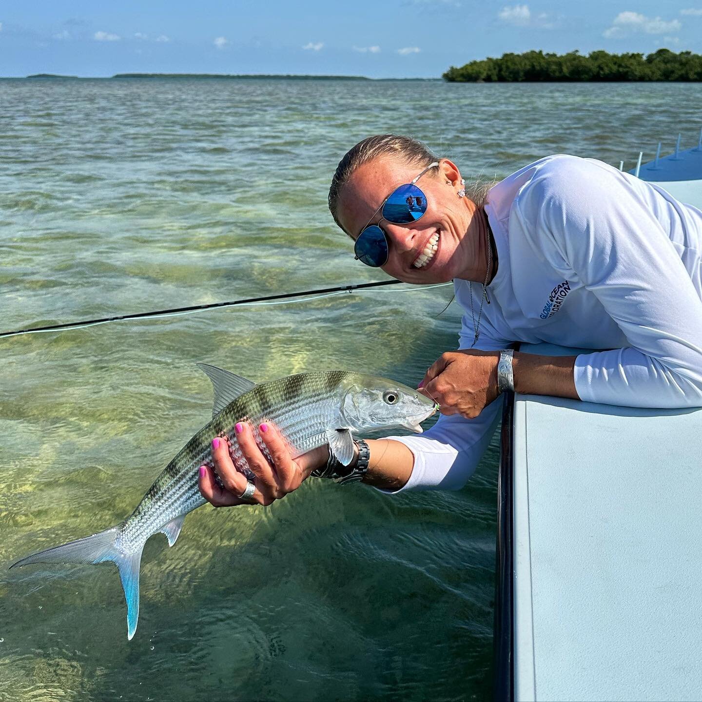 My first Florida Keys Bonefish in one of the most magical settings on the planet! Had a blast on the flats with best of the best, @captainpauldixon yesterday before my talk at the Key West Library. Work hard, play harder! 

#keywest #bonefish #flkeys