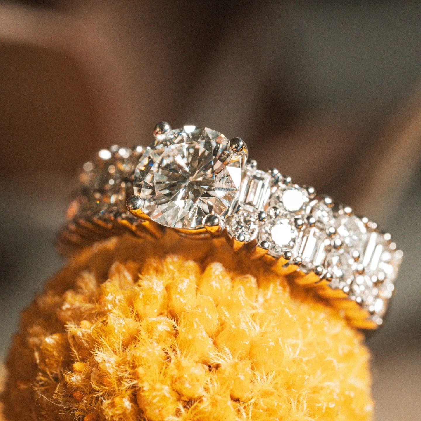 Jamie&rsquo;s design process with HDJ:
J had a collection of heirloom diamonds ✔️ 
We designed a way to incorporate them into one new ring vs a traditional e-ring + wedding band style ✔️ 
Had a resin produced just to make sure we all loved it ✔️ 
J&r