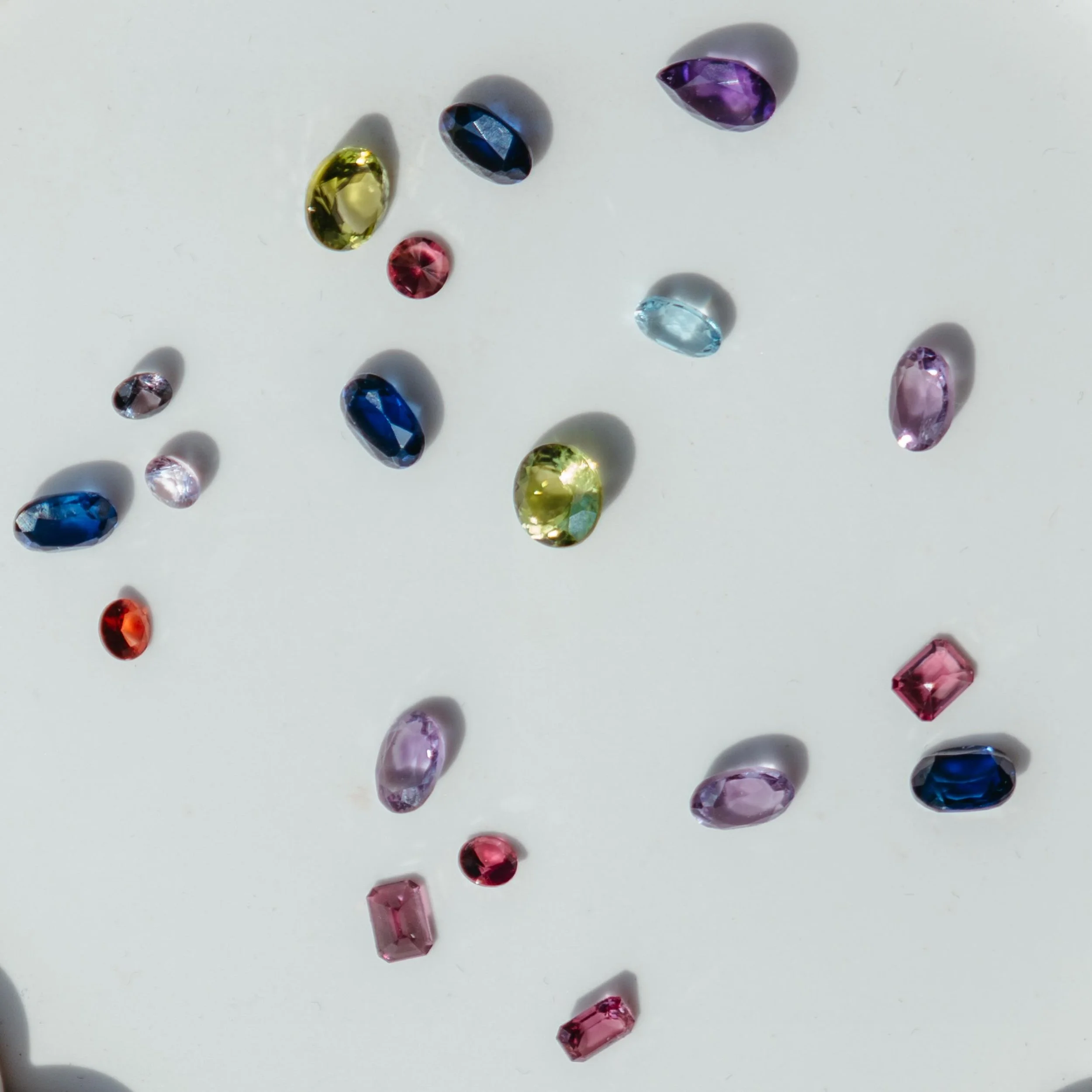 Add a little color to your fine jewelry collection 
🩷❤️🧡💛💚💙💜
Mix it up with a fun gemstone by creating something semi-custom at the Gem Bar or using a unique gemstone or accent gemstones for your engagement ring to create a cool alternative loo