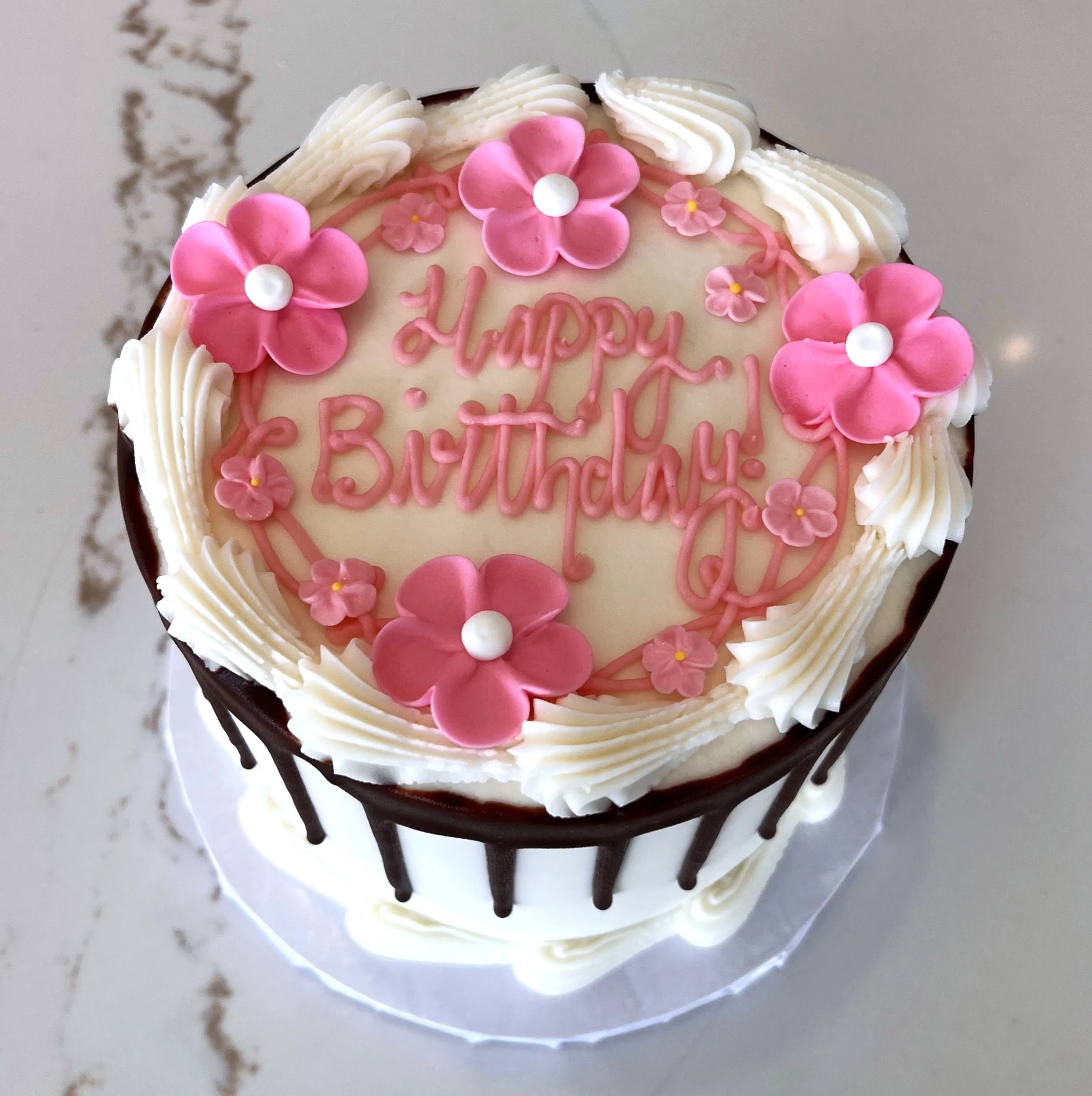 The Fancy - Round or Sheet Signature Cake with Cream Cheese or Fruit Filling Upgrade