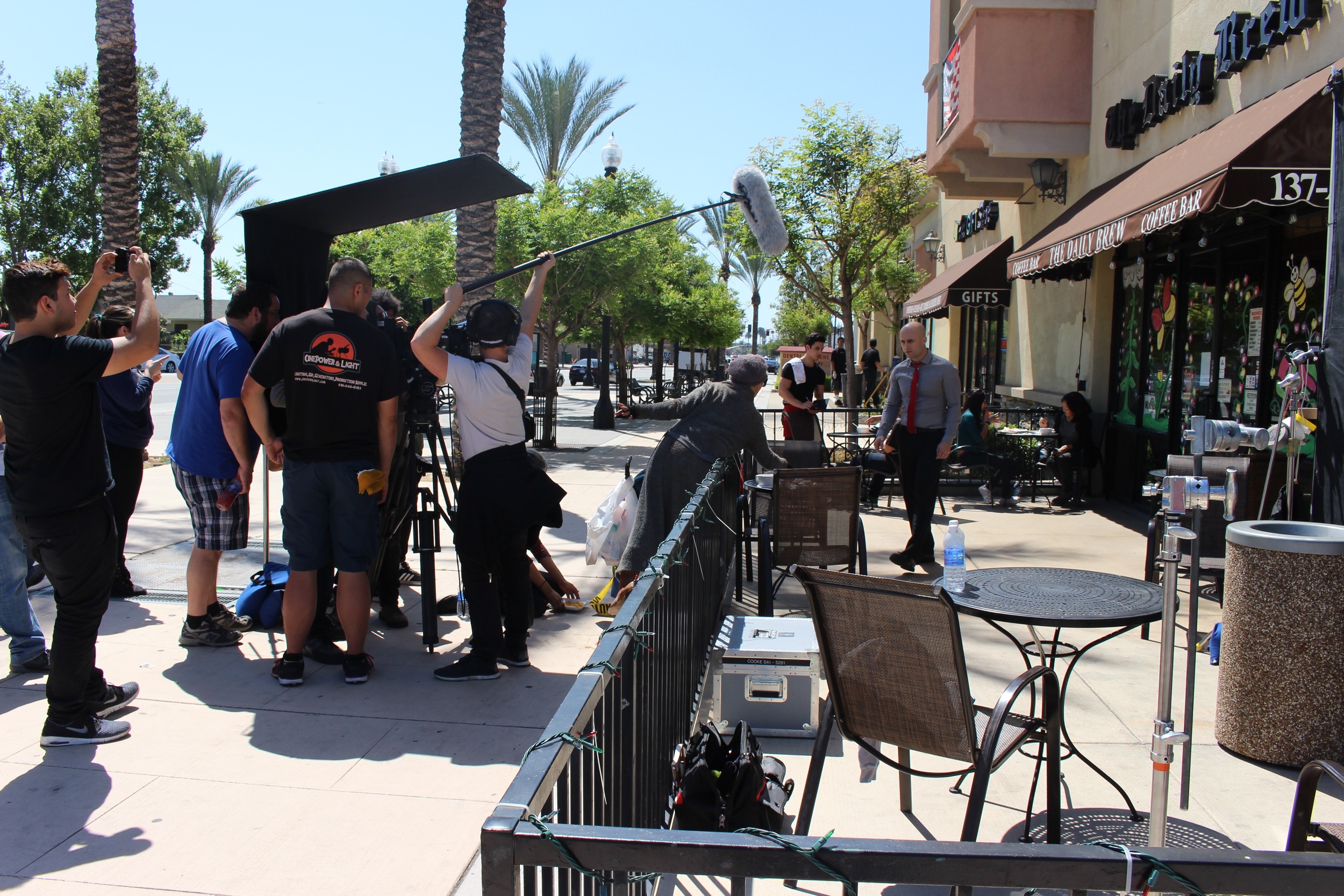 Student Film shoot for Santa Monica Collage