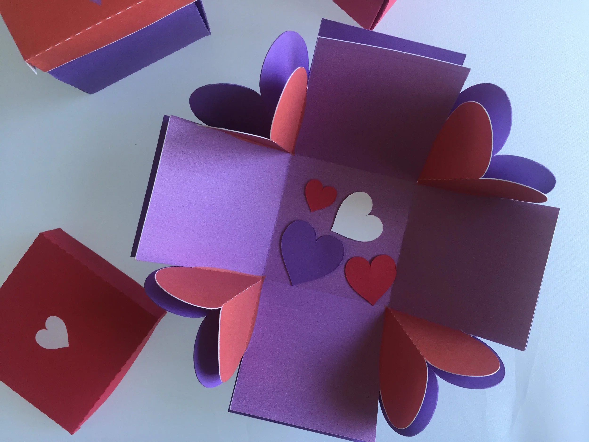 Heart Explosion Box (Open)