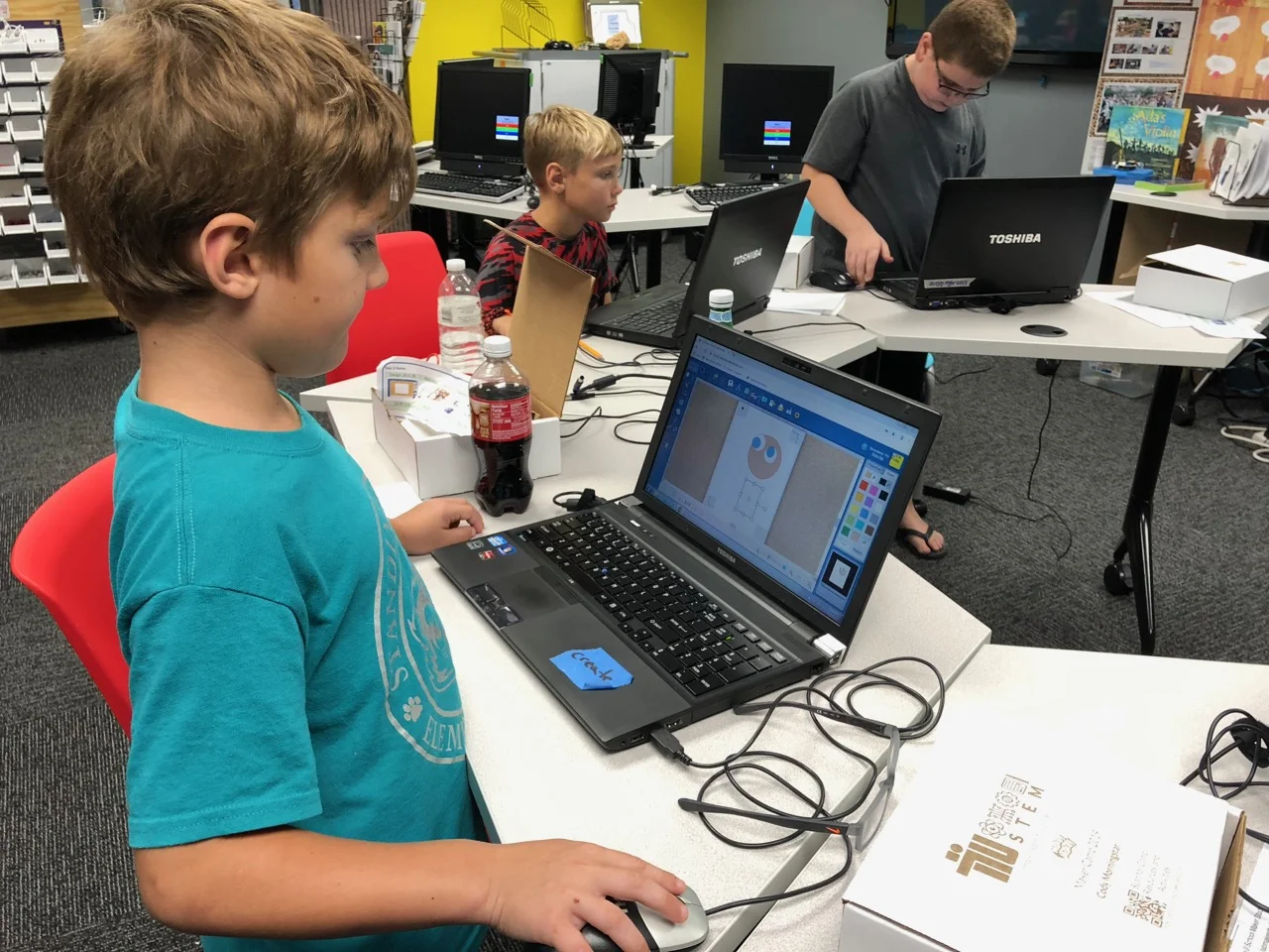 Eric Yoder’s son exploring FABMaker Studio