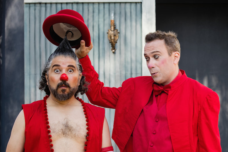 LORENZO GONZALEZ AND DAVID MELVILLE IN THE TEMPEST (PHOTO BY GRETTEL CORTES)