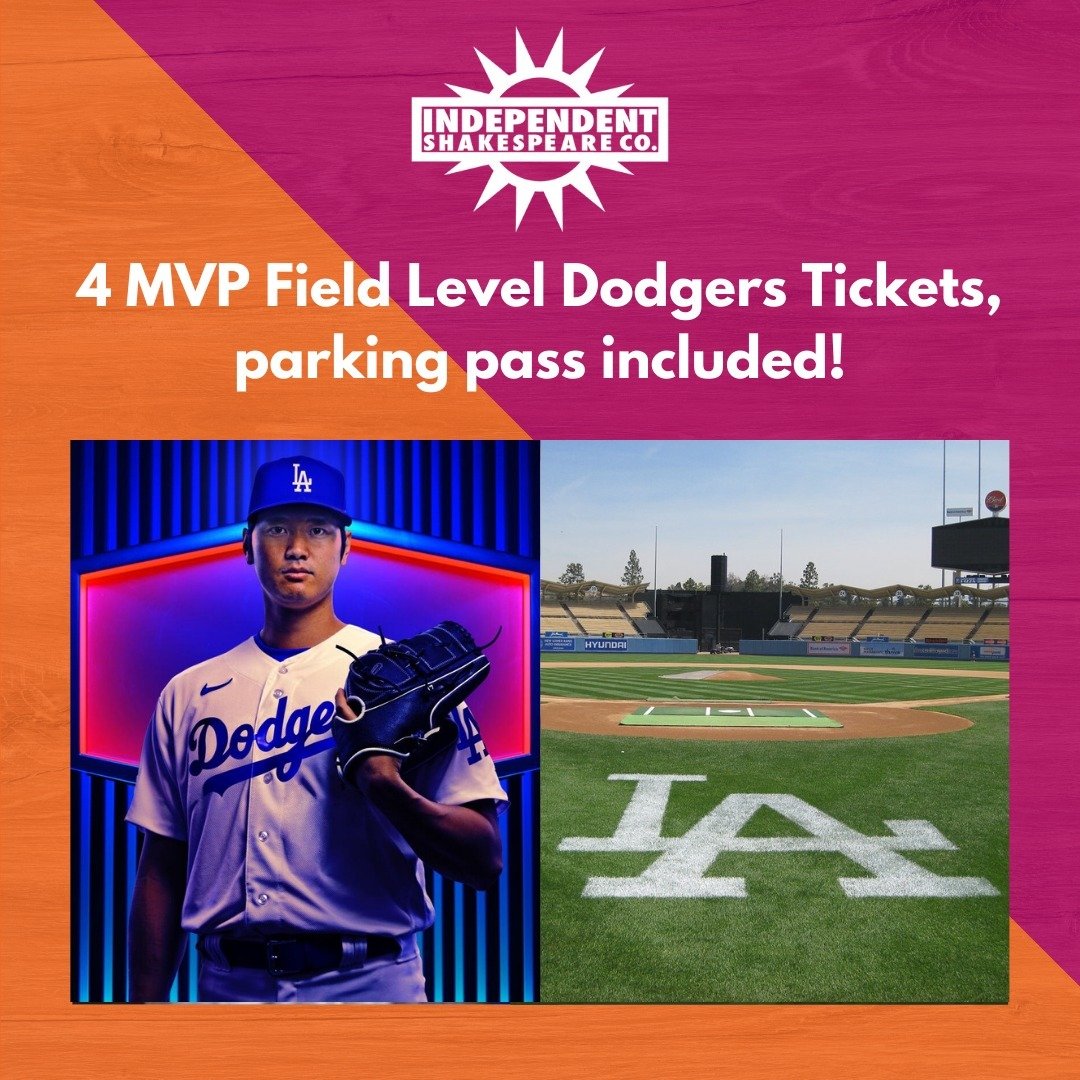 Support your favorite hometown team AND your favorite Shakespeare Festival! We have not one, but TWO incredible @dodgers packages available in our online auction. Level up your game with these Field Level seats. And did we mention they both include p