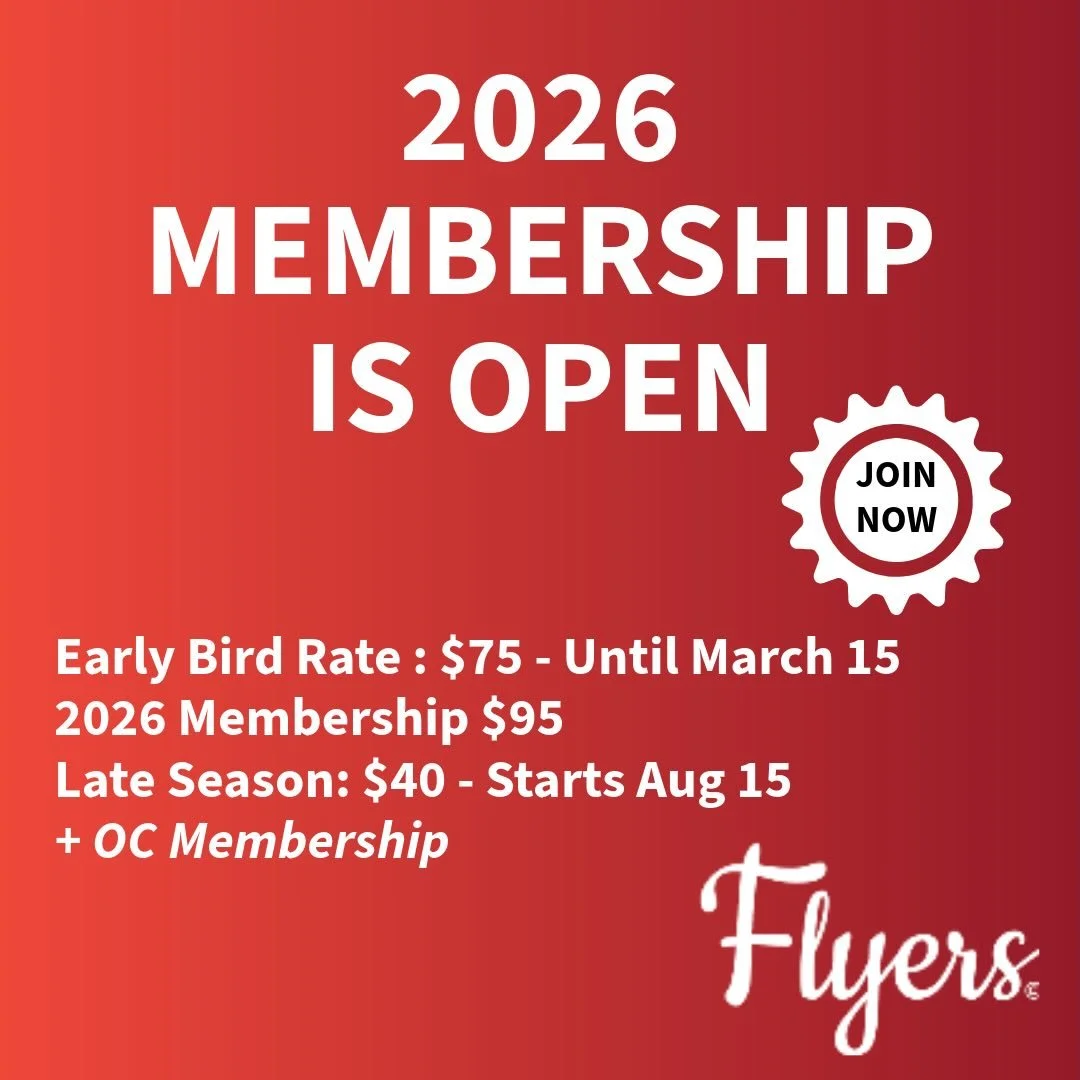 🚴&zwj;♀️ 2026 Dark Horse Flyers Cycling Club Membership is OPEN 🚴&zwj;♂️

💥 Early Bird &mdash; $75 + OC Membership (until March 15)
⚡ Regular &mdash; $95 + OC Membership
🌤 Late Season &mdash; $40 + OC Membership (starts August 15)

✨ Come ride wi