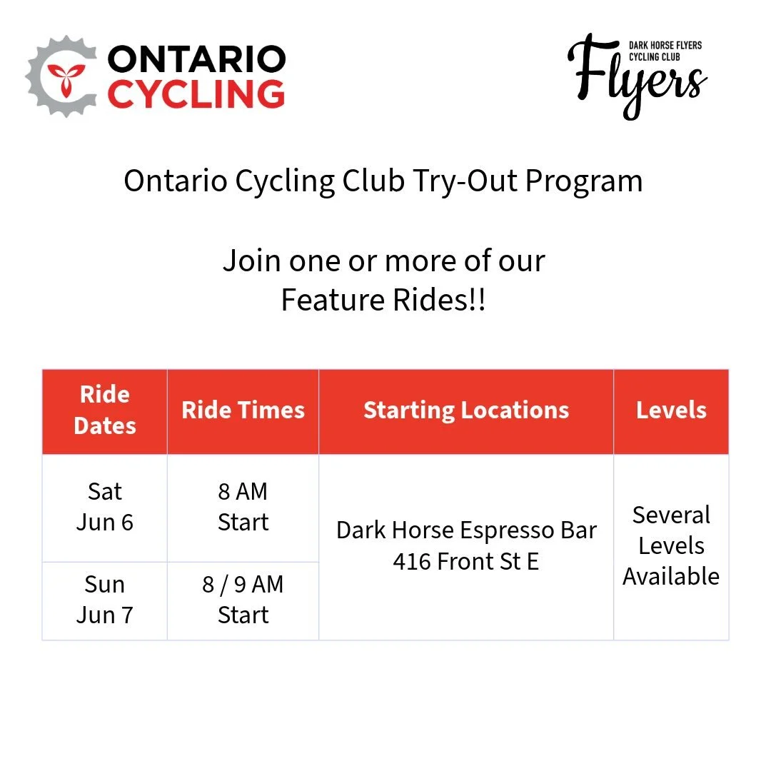We&rsquo;re excited to announce that DHFcc is taking part in the @ontariocycling Club Try-Out Program on June 6&ndash;7, 2026!

Join us for a ride and see what DHFcc is all about. It&rsquo;s a great chance to meet fellow cyclists, connect with the co