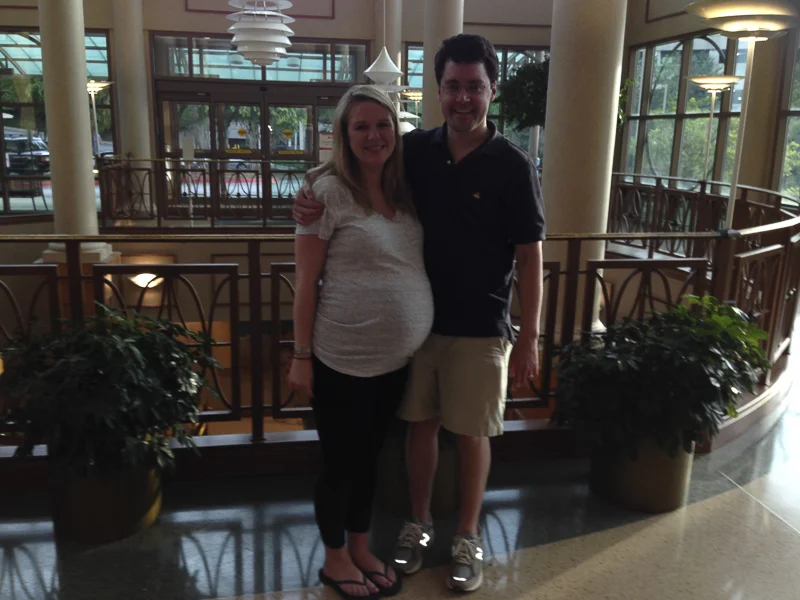 Checking into the hospital