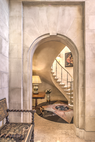 Stairs to upper level guest suite