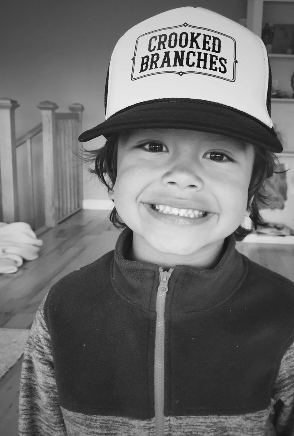 Black and White Trucker Hat