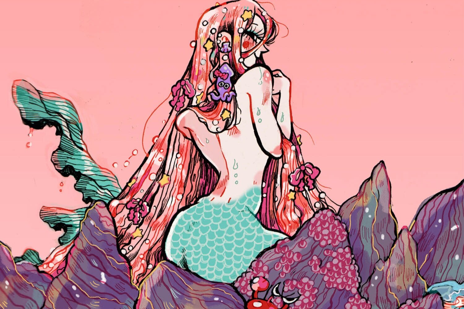 MERMAY#Collection of mermaid illustrations
