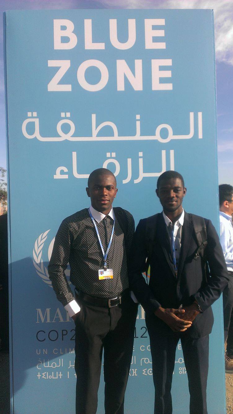  Mensa and Udeh at the Blue Zone at COP22