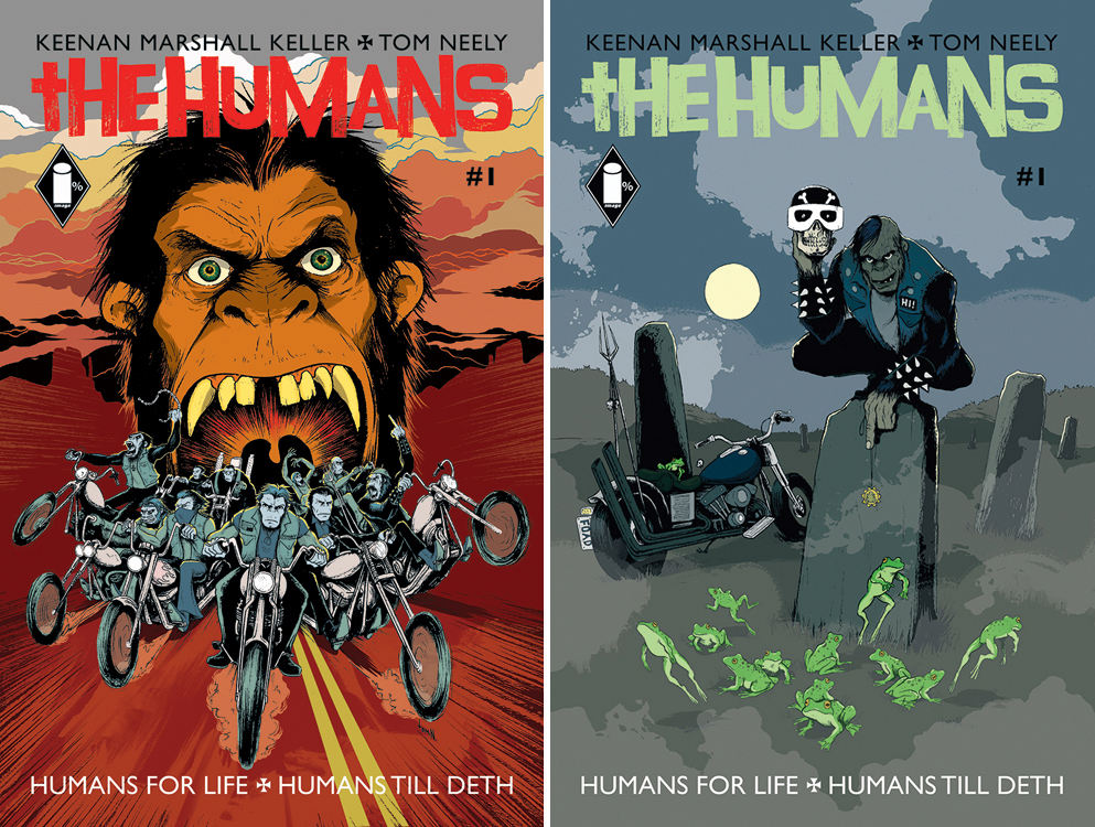 Forbbidden Planet UK / Jetpack Comics variant cover (R) is a tribute to the film Psychomania. 