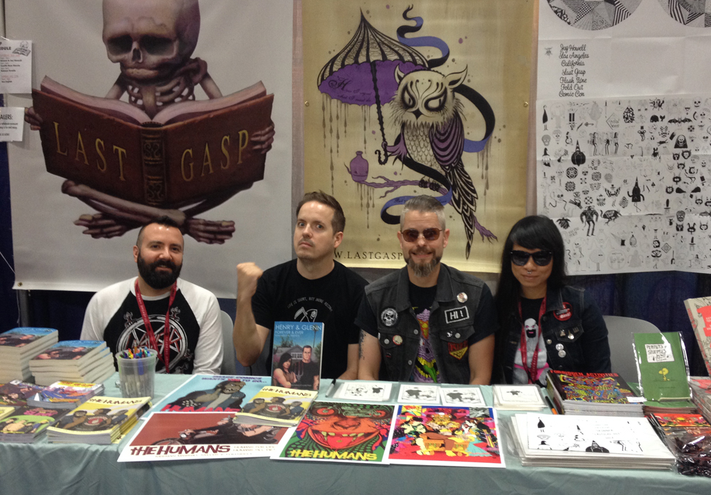 Signing with Ed Luce at the Last Gasp booth