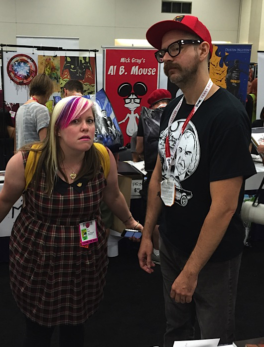 Here are two more of our friends whom are kick-ass artists (and both are HUMANS pin-up artists!) The amazing Jen Vaughn (coming soon in issue #8) and the beautiful Johnny Ryan (issue #2). We love both these people!