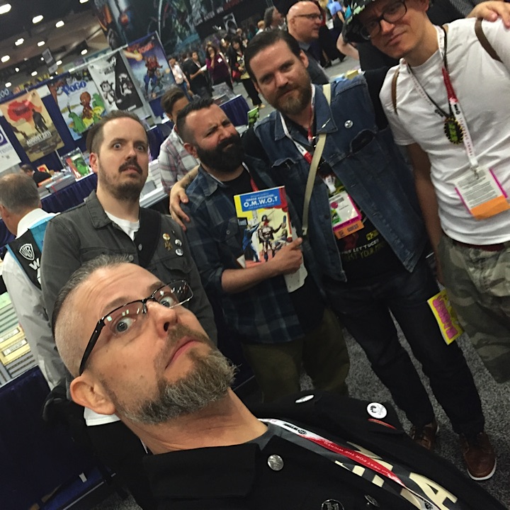 Partied with these dudes most of the weekend. left to right: Tom, Keenan, Ed Luce, Benjamin Marra, and Ed Pisker. Solid guys that make great fuckin' comics.