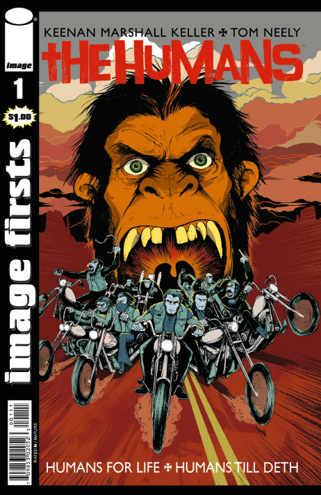 Pretty fuckin' cool to see this back in print again as a single issue... Look to the back cover for the ad for The HUMANS Vol.2: HUMANS Till Deth TPB (collecting issues 5-10) coming in March 2016!