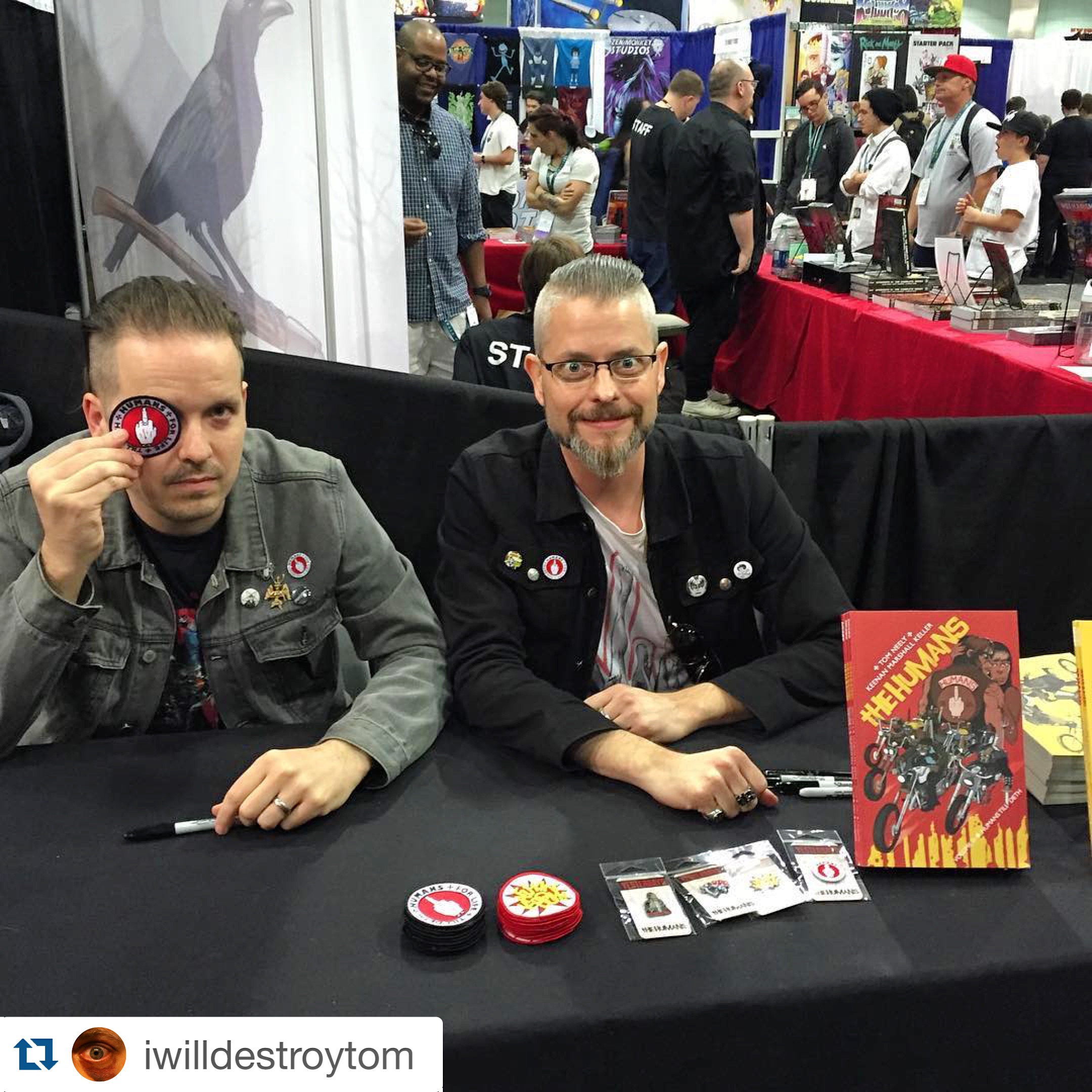 We did a few signings at the IMAGE Comics booth as well. Not sure where Tom got the speed...